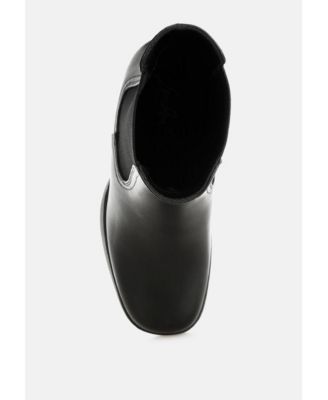 Womens Scuala Faux Leather Chelsea Boots