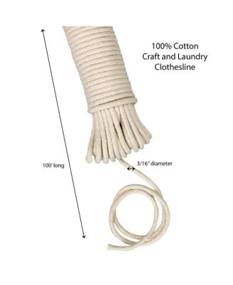 All-Purpose Cotton Clothesline  100ft Rope