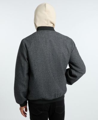 Men's Herringbone Bomber Jacket