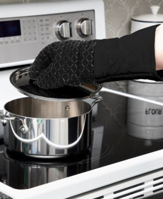 Ogee Silicone Cotton Oven Mitts, Set of 2