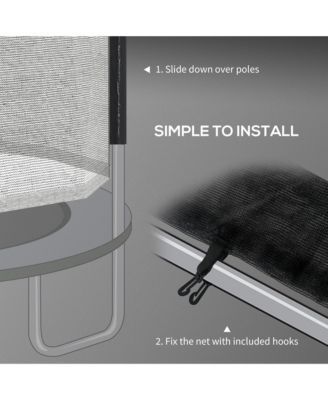 14ft Trampoline Net Replacement with Zippe Entrance