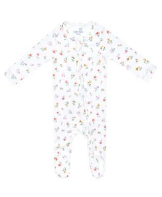 Copper Pearl - Baby Girls' Eloise Printed Zip-Up Footed Pajamas
