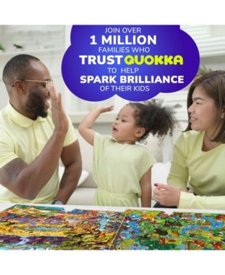 100 Piece Puzzles for Kids Ages 6-8 – Intricately Illustrated Safari Animals Puzzle for Kids Ages 8-10 – Educational Busyland Game Packed