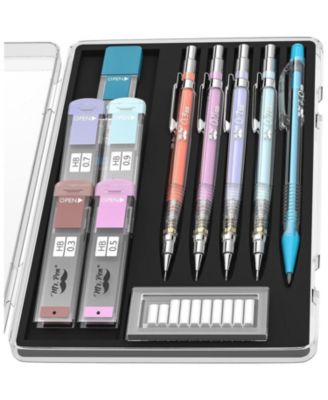 Pastel Mechanical Pencil Set with Black Lead and Eraser