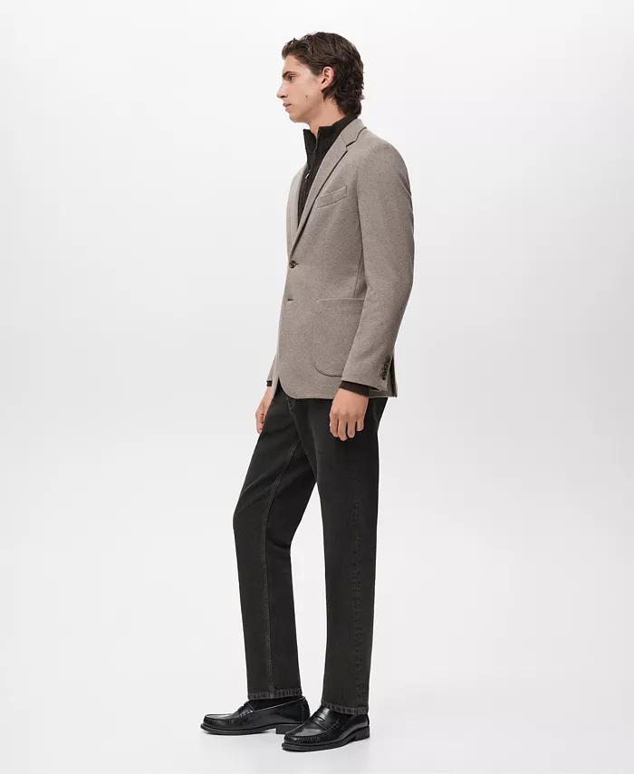 Men's Slim-Fit Micro-Houndstooth Jacket - thumbnail 5