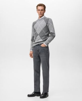Men's Argyle Knit Sweater