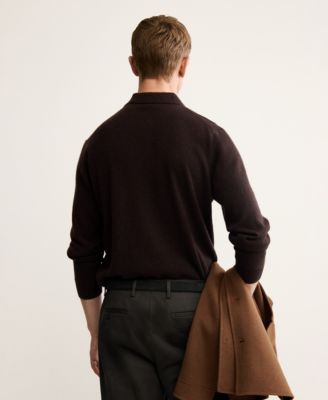 Men's Cashmere Polo Sweater