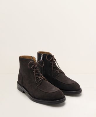 Men's Lace-Up Leather Ankle Boots
