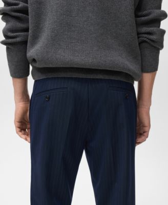 Men's Striped Slim-Fit Pants