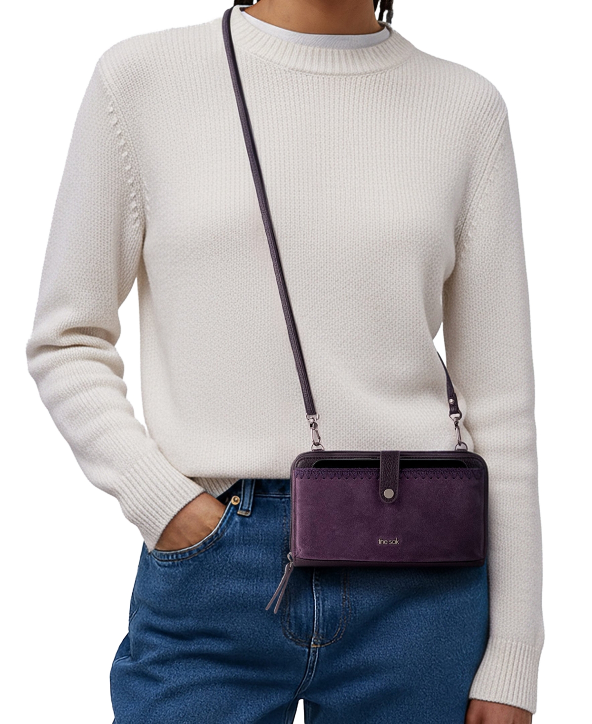 The Sak Women's Iris Leather Convertible Crossbody Bag