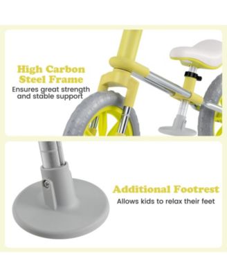 12 Inch Balance Bike with Adjustable Seat and Rotatable Handlebar