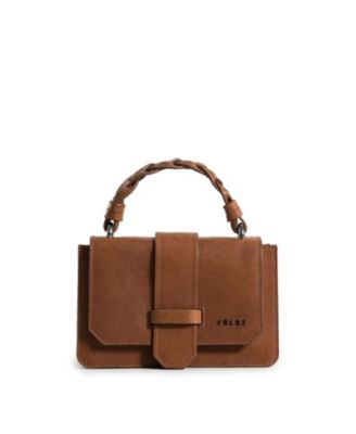 Mini garniel leather bowling bag for women