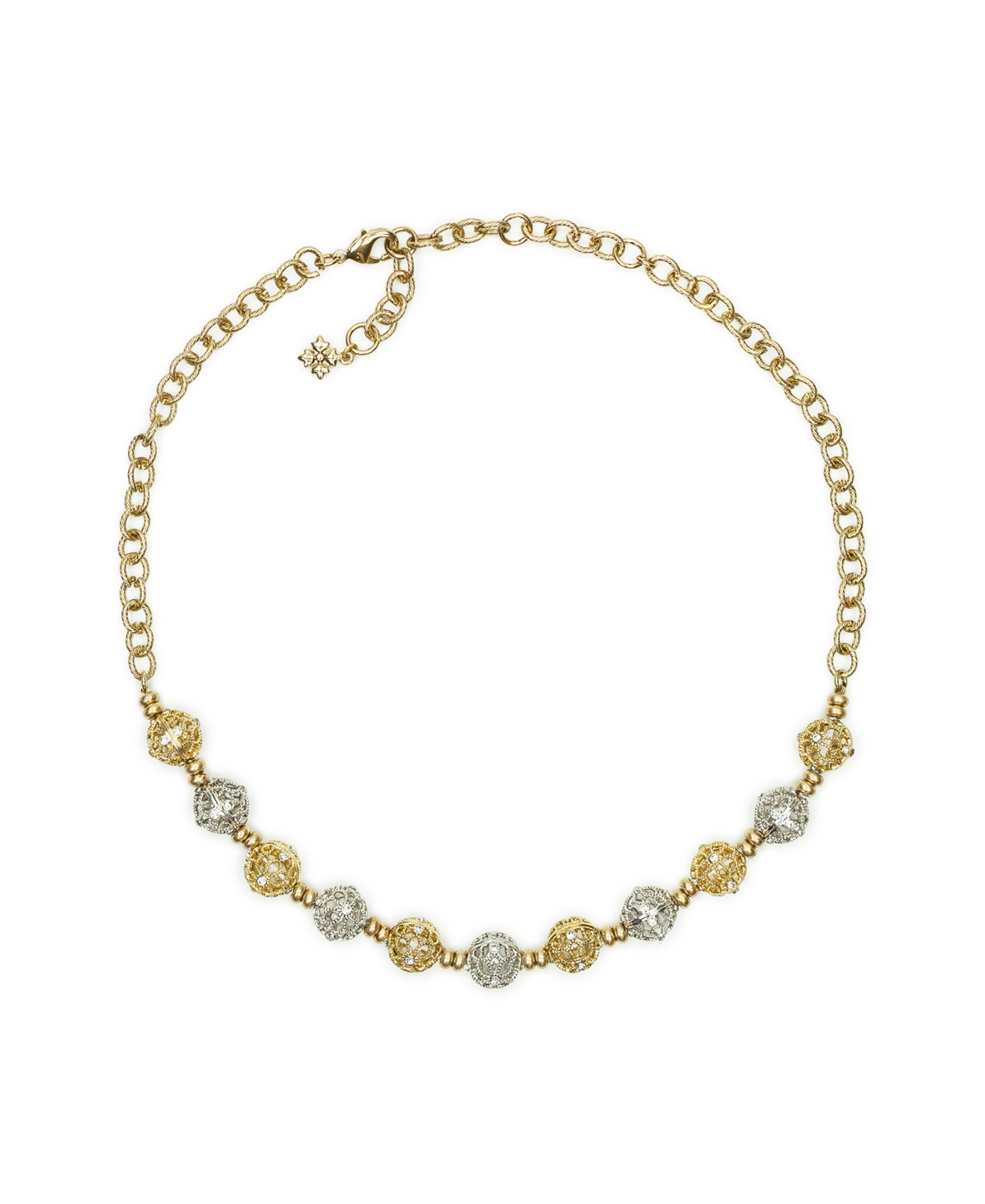 Patricia Nash Filigree Collection Beaded Necklace In Gold