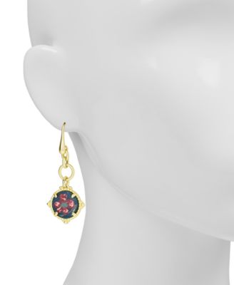 Gold Plated Wire Drop Earrings 