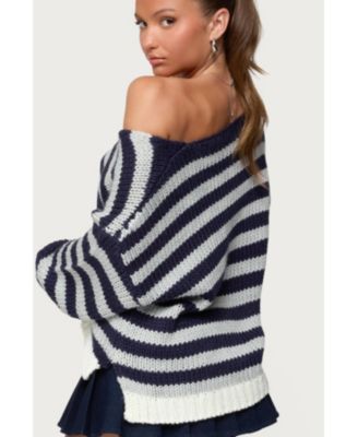 Women's Eugenie Oversized Striped Knit Sweater