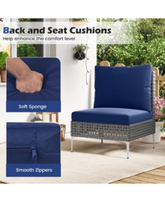 3 Pieces Conversation Chairs with Tempered Glass Coffee Table.