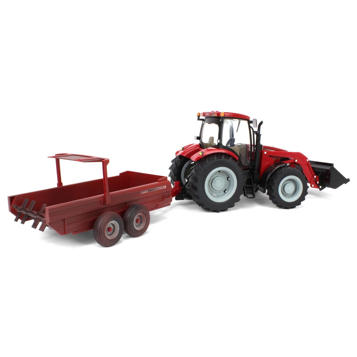 Детские игрушки ERTL 1:16 Scale Case IH Puma 195 Lights and Sounds Tractor and Spreader, 2-Piece Set — фото 3