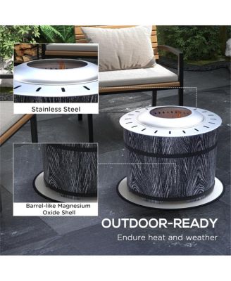 Round Outdoor Fire Pit for Patio, Backyard, or Outdoor Entertaining