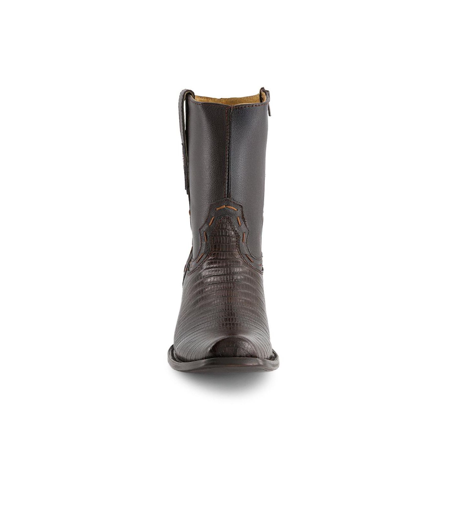 Мужские ботинки Forastero Leather Cowboy Boots with Square Toe, цвет: Коричневый — фото 5
