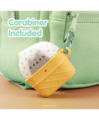 iFace x Pusheen The Cat Cute Compatible with Apple AirPods 3 Generation - Silicone Figure Protective Cover Includes Carabiner Clip Wireless Charging