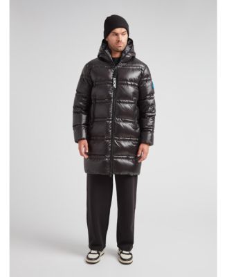 Men's R4D Tramline Hooded Long Puffer Coat