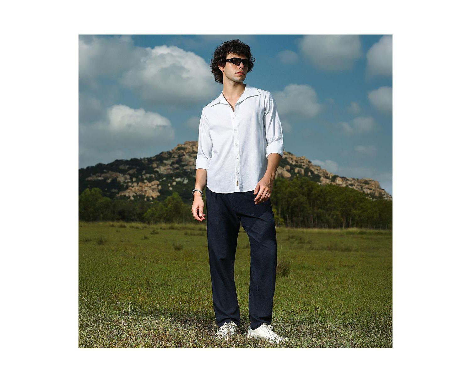 Men's Solid Relaxed Shirt