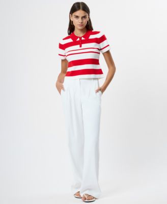 Women's Short-Sleeve Collared Top