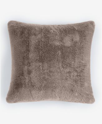Rabbit Faux-Fur Decorative Pillow, 20" x 20"