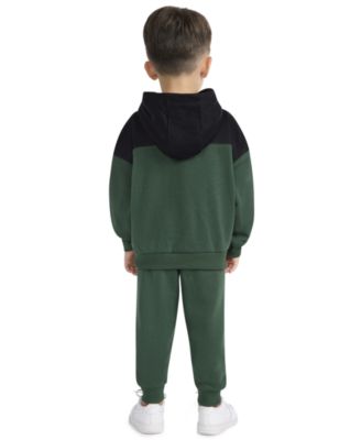 Boys' Toddler 2T-4T Sportswear P.E. Blocked Pullover and Pant, 2-Piece Set