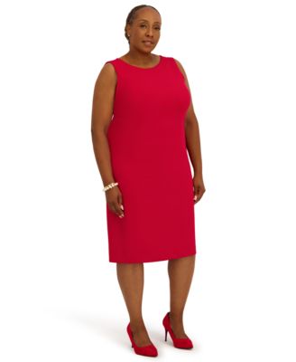 Women's Sleeveless Sheath Dress, Regular and Plus Size