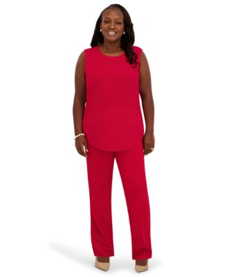 Women's Crewneck Sleeveless Top, Regular and Plus Size