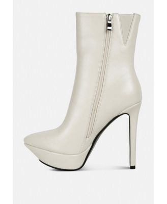 MAGNA Womens Platform Heel Ankle Boot