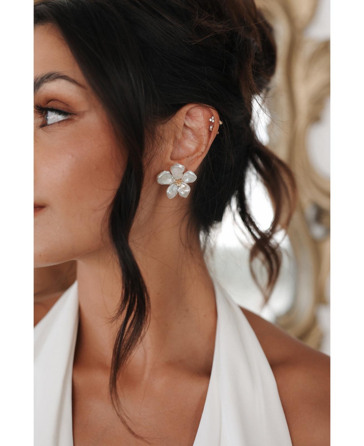 Untamed Petals Elodie Baroque Stud Earrings