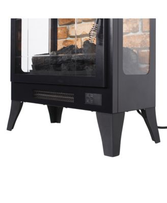 21 inchThree-sided Freestanding Electric Fireplace Stove heater with 3D Flame effect with remote control