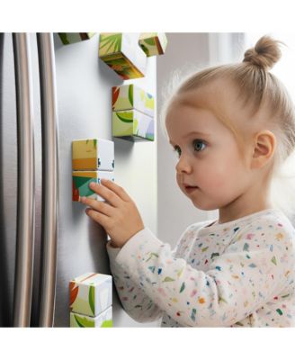 ST10 Magnetic Jungle Animal Puzzle Blocks – 25-Piece STEM Learning Toy, 6-in-1 Puzzles for Kids Ages 3+