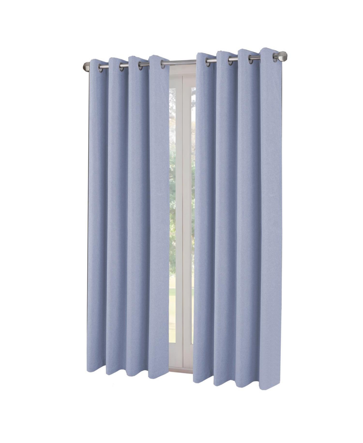 Rt Designers Collection Boden 100% Blackout Grommet Curtain Panel 54" x 90" Denim