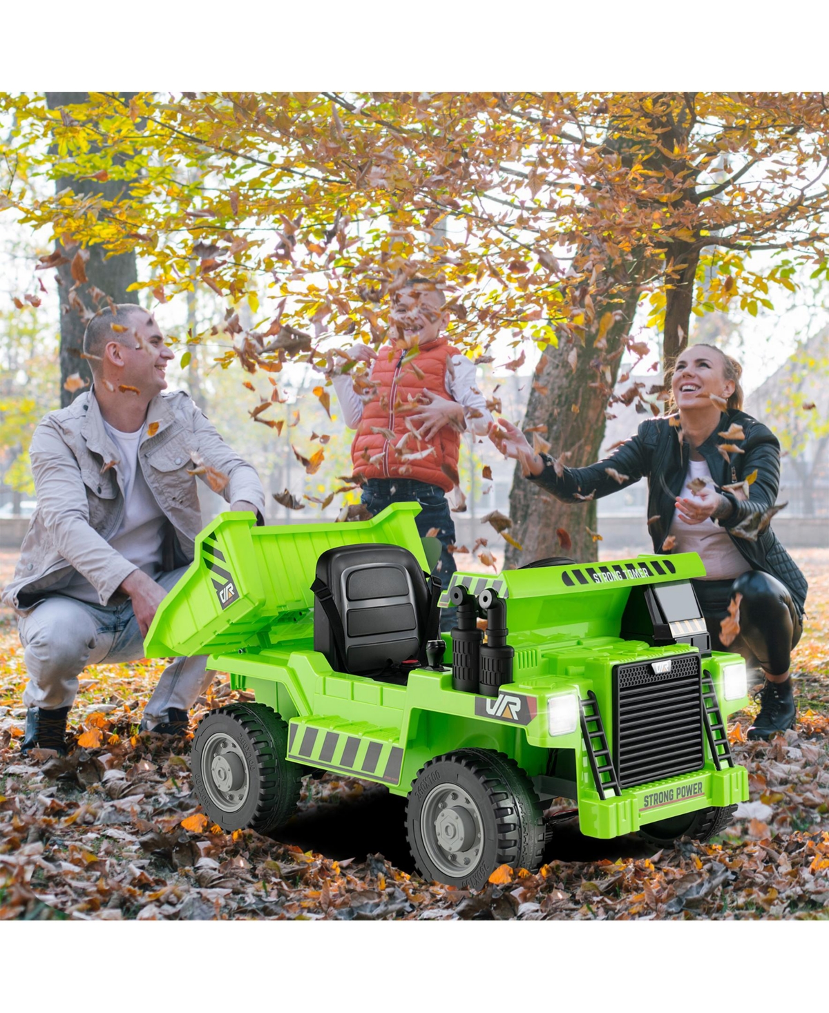 Sugift Kids Ride on Dump Truck 12V Ride on Car with Electric Dump Bed