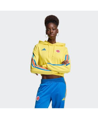 Women's Yellow Colombia National Team FIFA x World Cup Alphaskin Cropped Hoodie