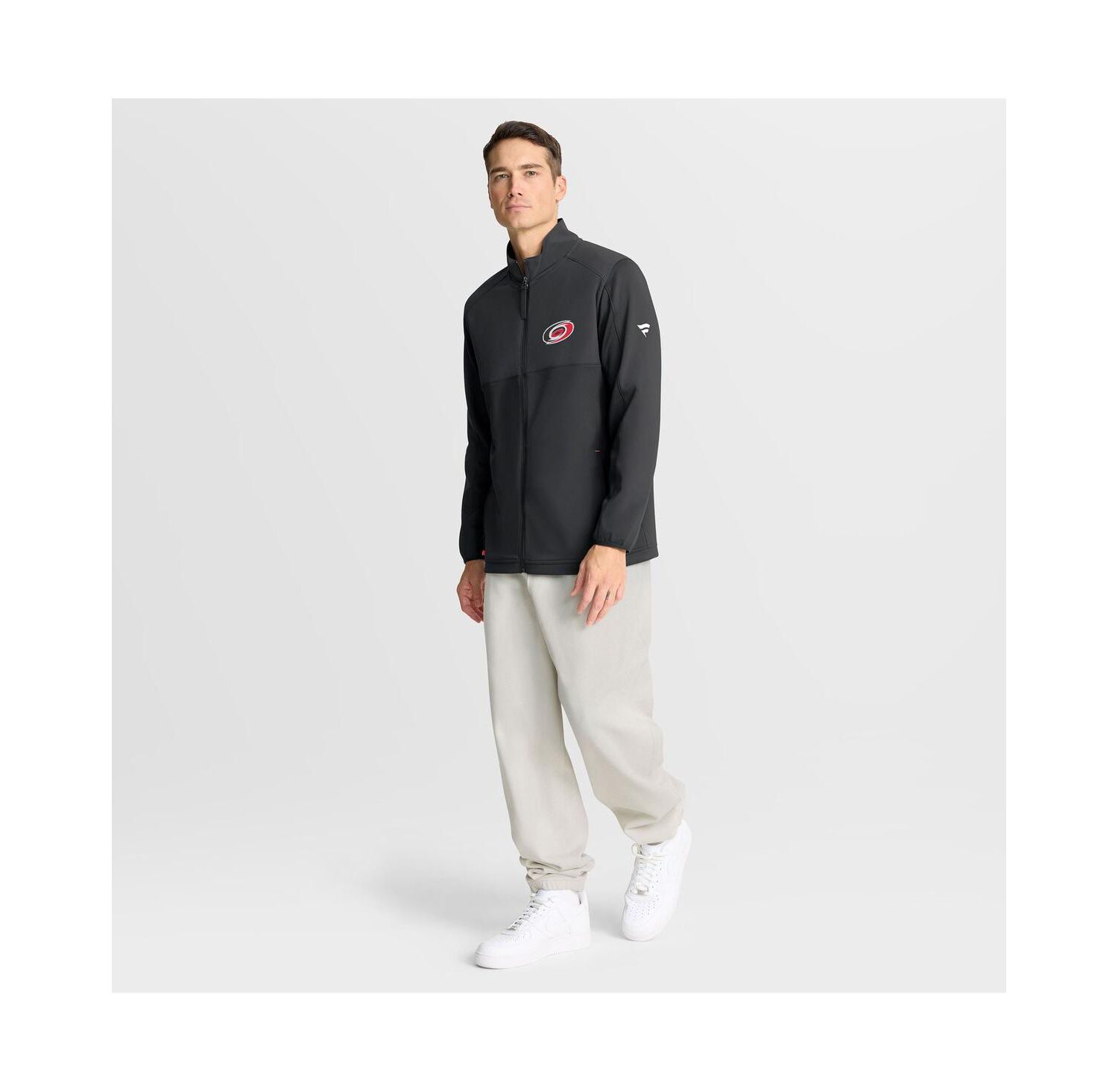 Men's Black Carolina Hurricanes Authentic Pro Rink Full-Zip Jacket