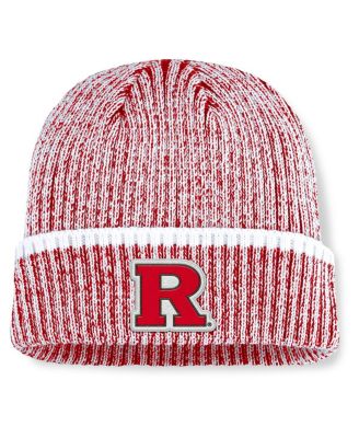 Men's Scarlet/White Rutgers Scarlet Knights Haze Cuffed Knit Hat - Macy's