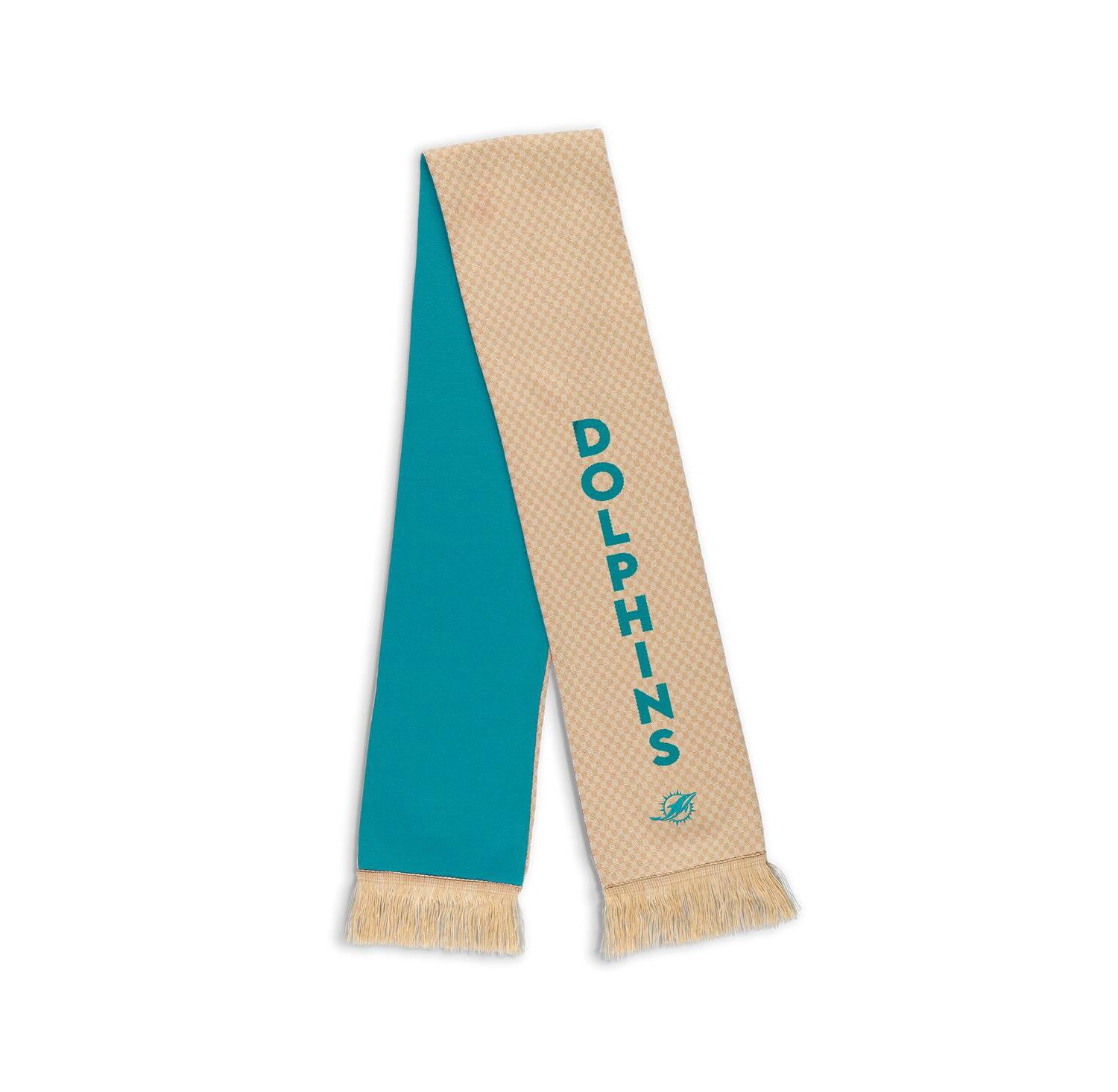 Women's Miami Dolphins Tonal Microcheck Scarf Glove Set