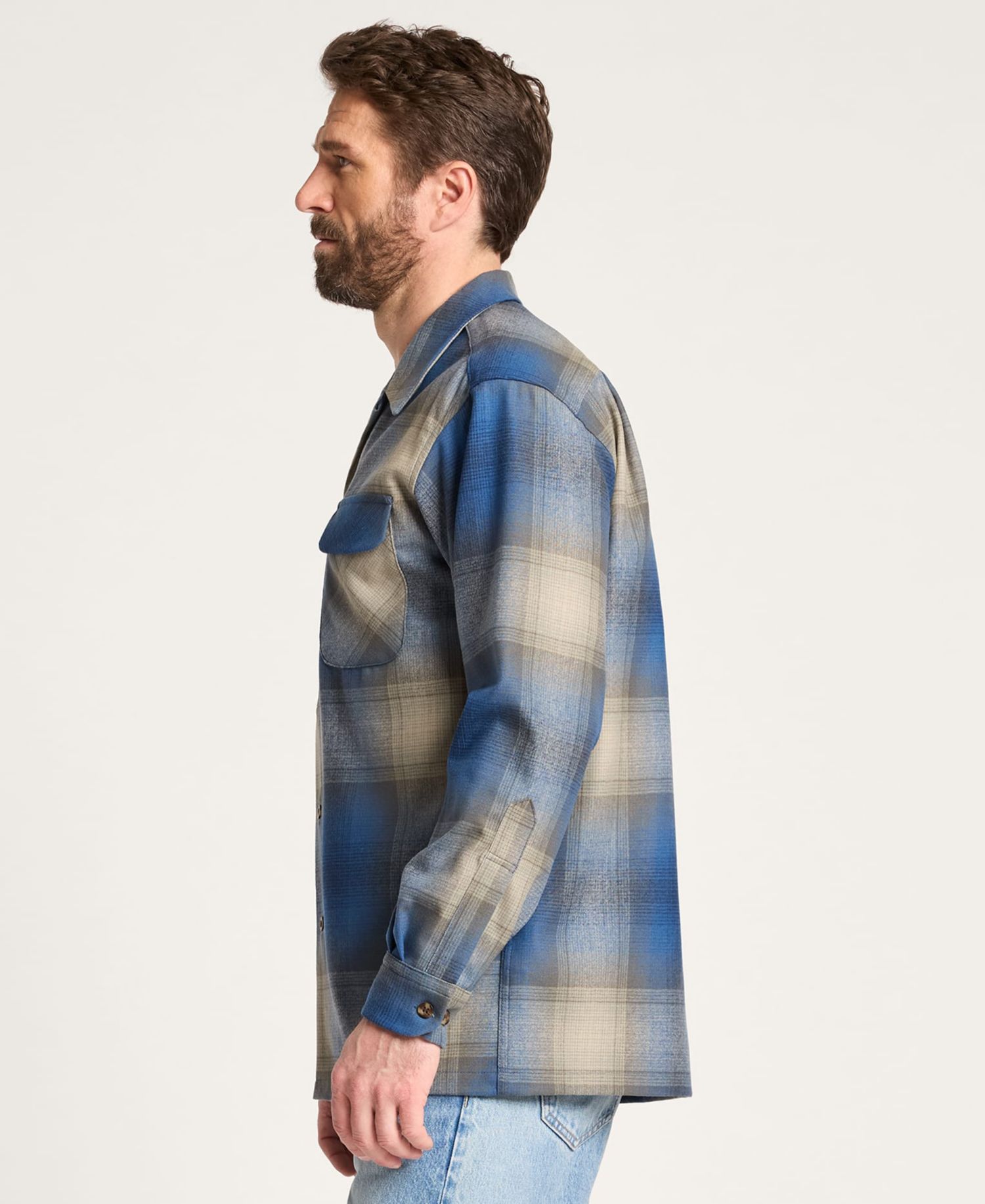 Men's Long-Sleeve Sport Collar Board Shirt