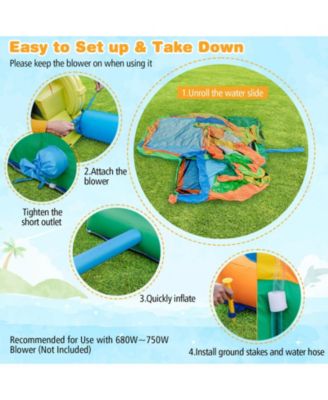 Kids Inflatable Water Slide for Yard Lawn