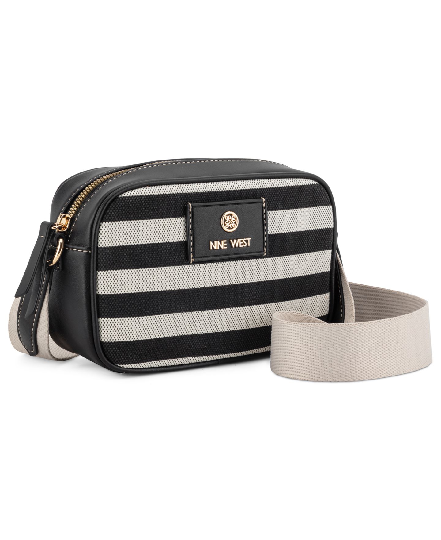 Женская сумка Nine West Cosima Camera Small Crossbody, цвет: Натуральный чёрный — фото 3