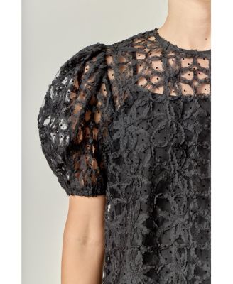 Women's Floral Texture Top