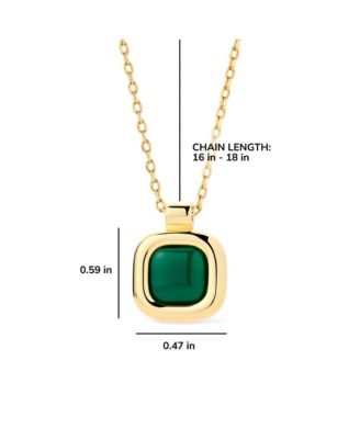 Gold Pendant - Clara Pendant Green Onyx