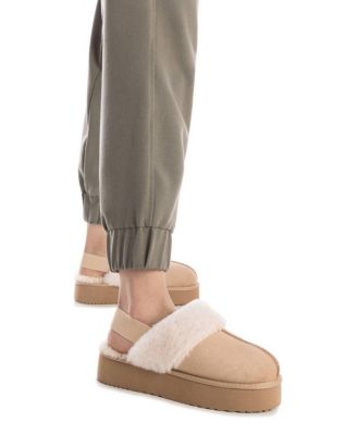 Women's Suede Casual Slingback Clogs