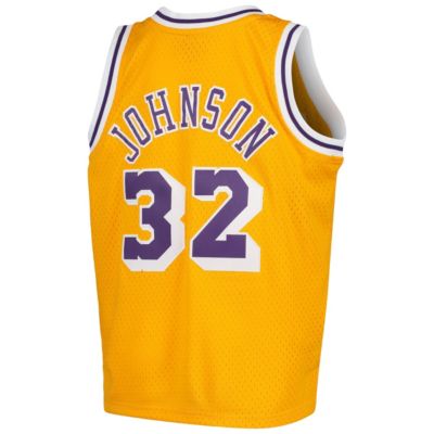 Big Boys Magic Johnson Los Angeles Lakers Hardwood Classic Swingman Jersey