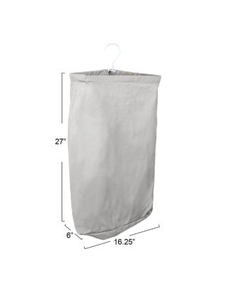 Door Hanging Laundry Bag, Grey