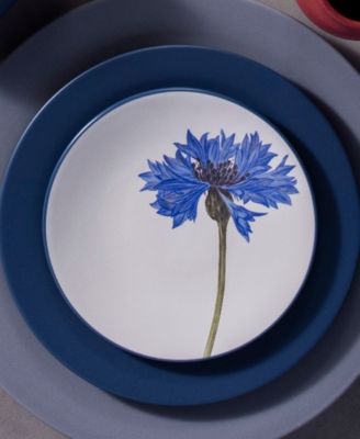 Set of 4 Colorwave Mini Floral Appetizer Plates